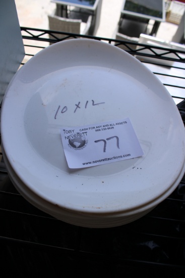 White 10"x12" Plates
