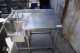 Stainless Table with Sink 24x42