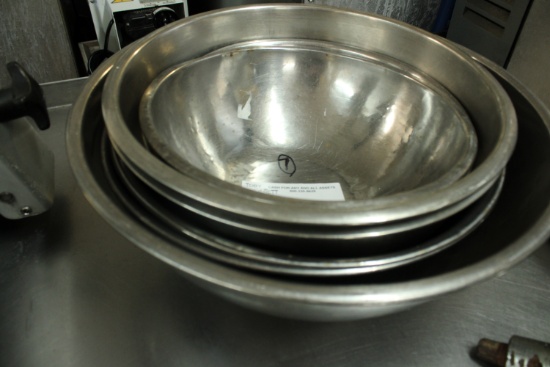 Assorted Stainless Mixing Bowls
