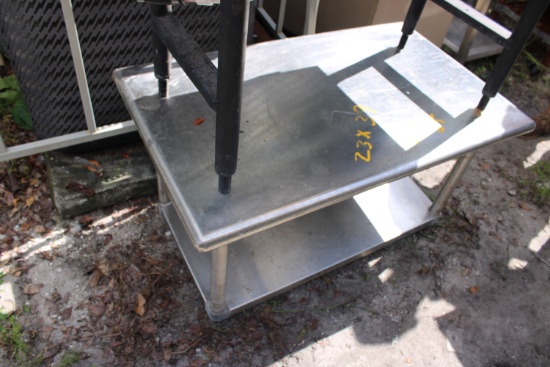 Stainless  23"x48" Equipment Stand