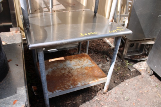 Stainless 30"x36" Table