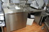 Stainless 30x60 Table with Sink & 4