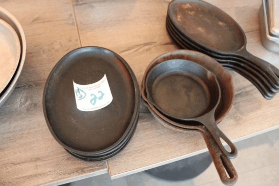 Assorted Cast Iron Fry Pans