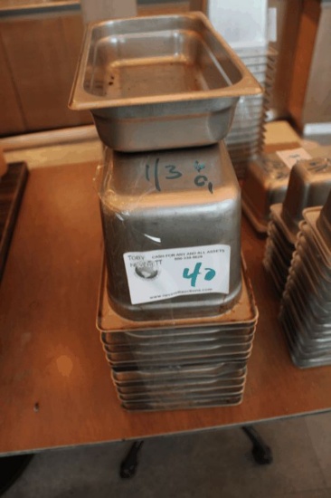 Stainless 1/3 6" & 4" Inserts