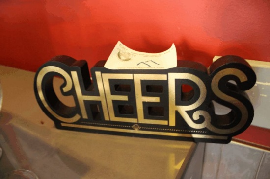 "Cheers" Sign