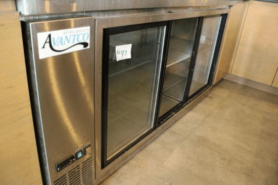 Advancto 72" Slide Glass Door Back Bar