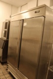 Advantco 178SS2FHC Stainless 2 Door Freezer