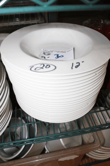 12" Rak Porcelin Pasta Bowls