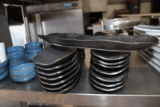 Black Ceramic Sushi Plates