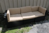 Aluminum Wicker Outdoor Sofa