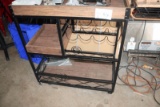 Wooden Wine Cart