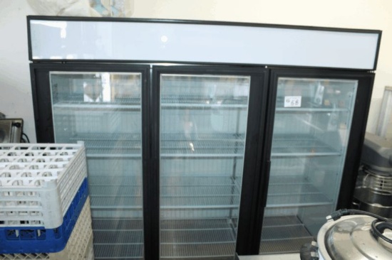 True 3 Door Glass Freezer