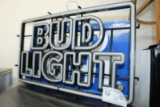 Bud Light Neon Sign & Bud Light Metal Sign