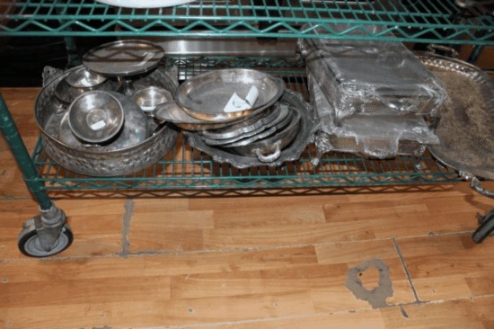 Large Lot of Assorted Silver Plated Serving Ware