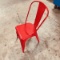 Metal Red Stackable Chairs