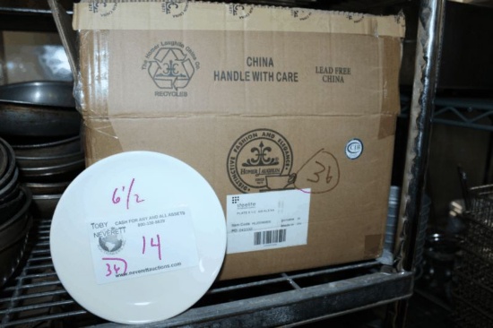 Hommer Laughlin Steelite 6.5" White B&B Plates