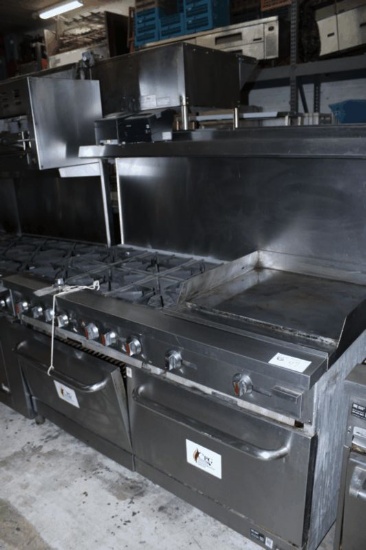 CPG 6 Burner Range with 24" Griddle & Dbl Oven