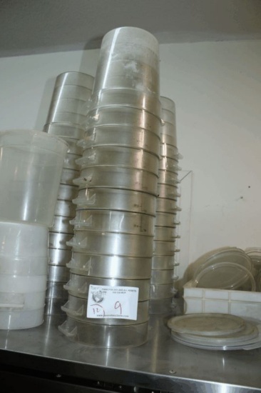 Round Poly Carbon 4qt Food Storage Containers