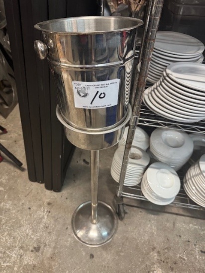 Stainless Champagne Bucket with Stand