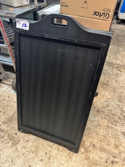 Cambro Sandwich Sign on Castors
