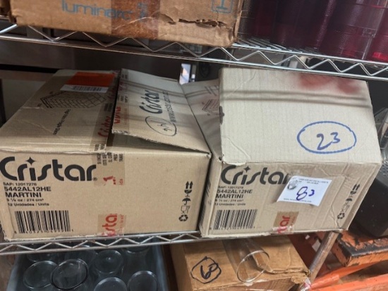 Cristal 9.4oz Martini Glasses