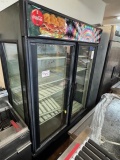 True Double Door Glass Cooler