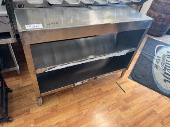 15x48 Stainless Plate Table