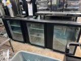 Beverage Air 8ft Glass 3 Door Back Bar