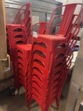 Red Metal Chairs