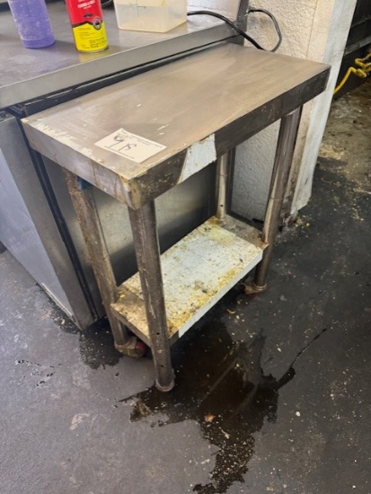 12"X20" Stainles Table on Castors
