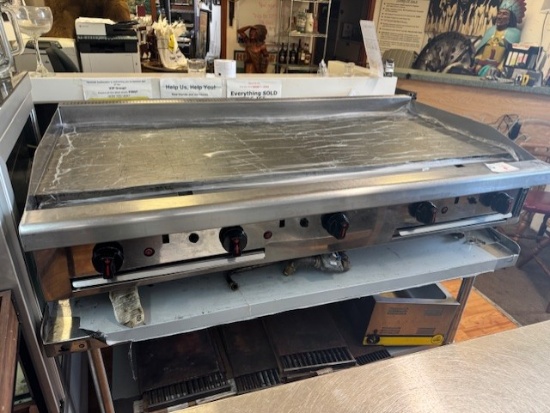 Venacio 60" 1" Plate Thermostat Controlled Griddle