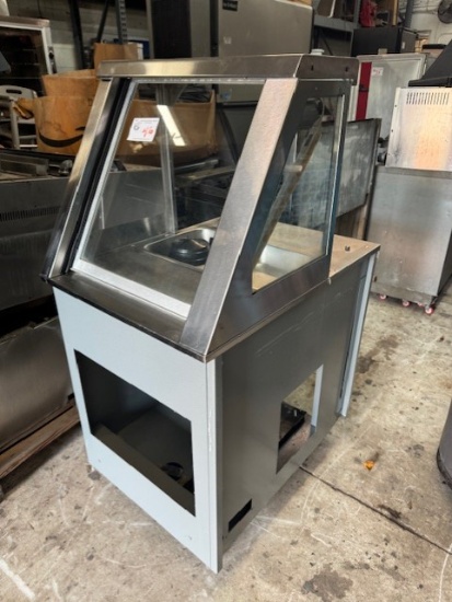 Duke 21" Glass Front Single Hole Steam Table