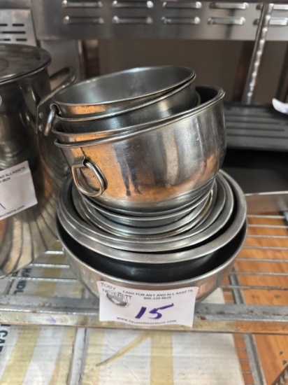 Assorted Small Stainless Bowls