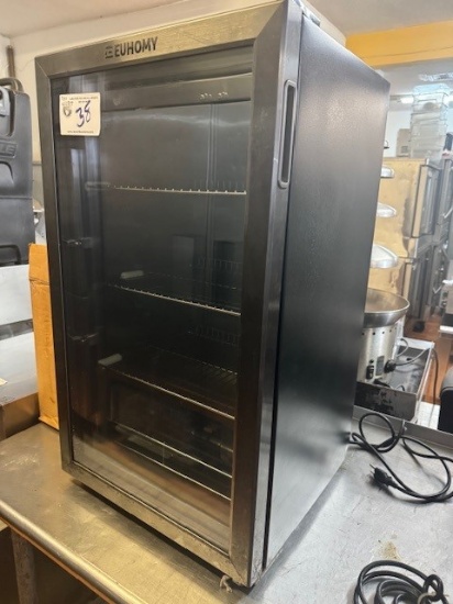 Euhomy Counter Top Glass Refrigerator