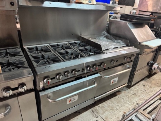 CPG 6 Burner Range w/ 24" Griddle & Dbl Oven