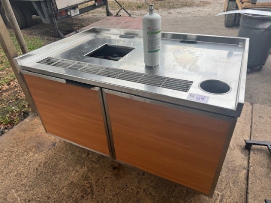 Stainless 38"x60" Beverage Station with Water Filtration System