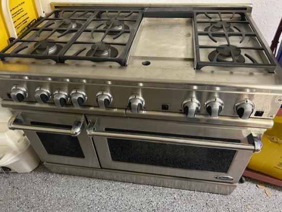 DCS by Fishar & Paykel 6 Burner 12" Griddle with 1 Convection Oven & 1 Regural Oven