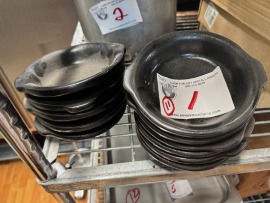 Black Ceramic Au Gratin Dishes