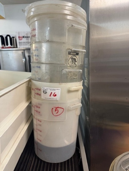 Round 22qt Ingrediant Bins