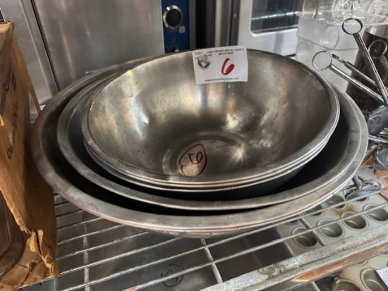 Assorted Stainless Mixing Bowls