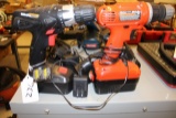 Lot of Cordless Drills with Chargers
