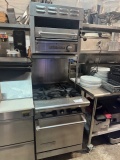 American Range 4 Burner with Salamander