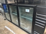 Glass 3 Door Back Bar