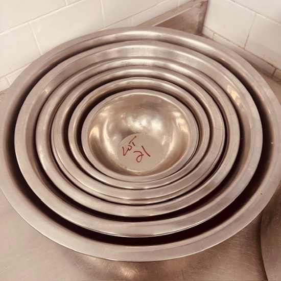 Assorted Stainless Mixing Bowls