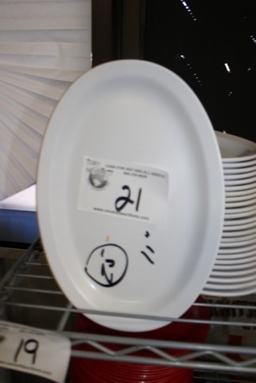 White 11" Melamine Plates