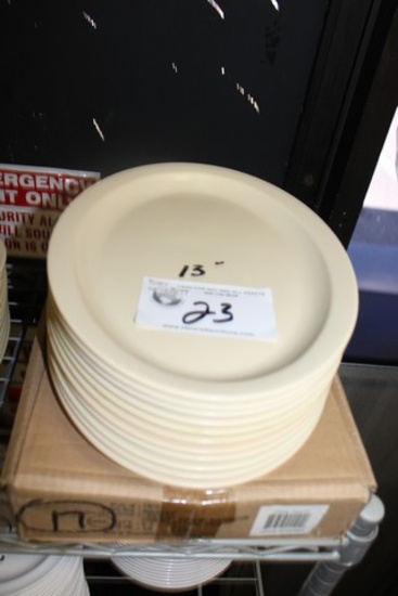 Beige 13" Melamine Plates