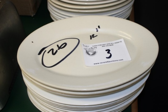12" Oval Plates
