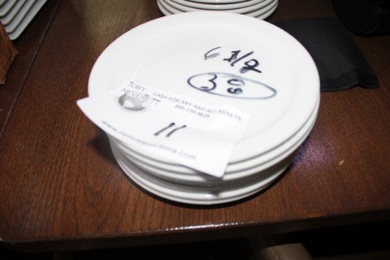 6.5" White B&B Plates