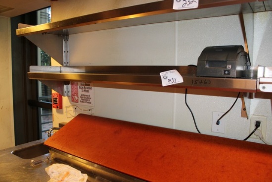 Stainless 15"x60" Wall Shelf