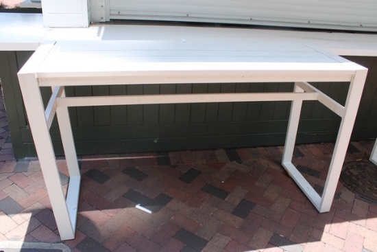 Aluminum 24"x71" Outdoor Bar Table